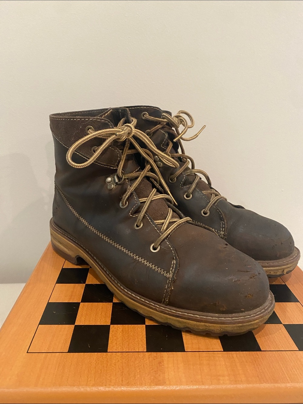 Womens Timberland PRO Hightower 6” Alloy toe. work boot size 9.5 turkish coffee